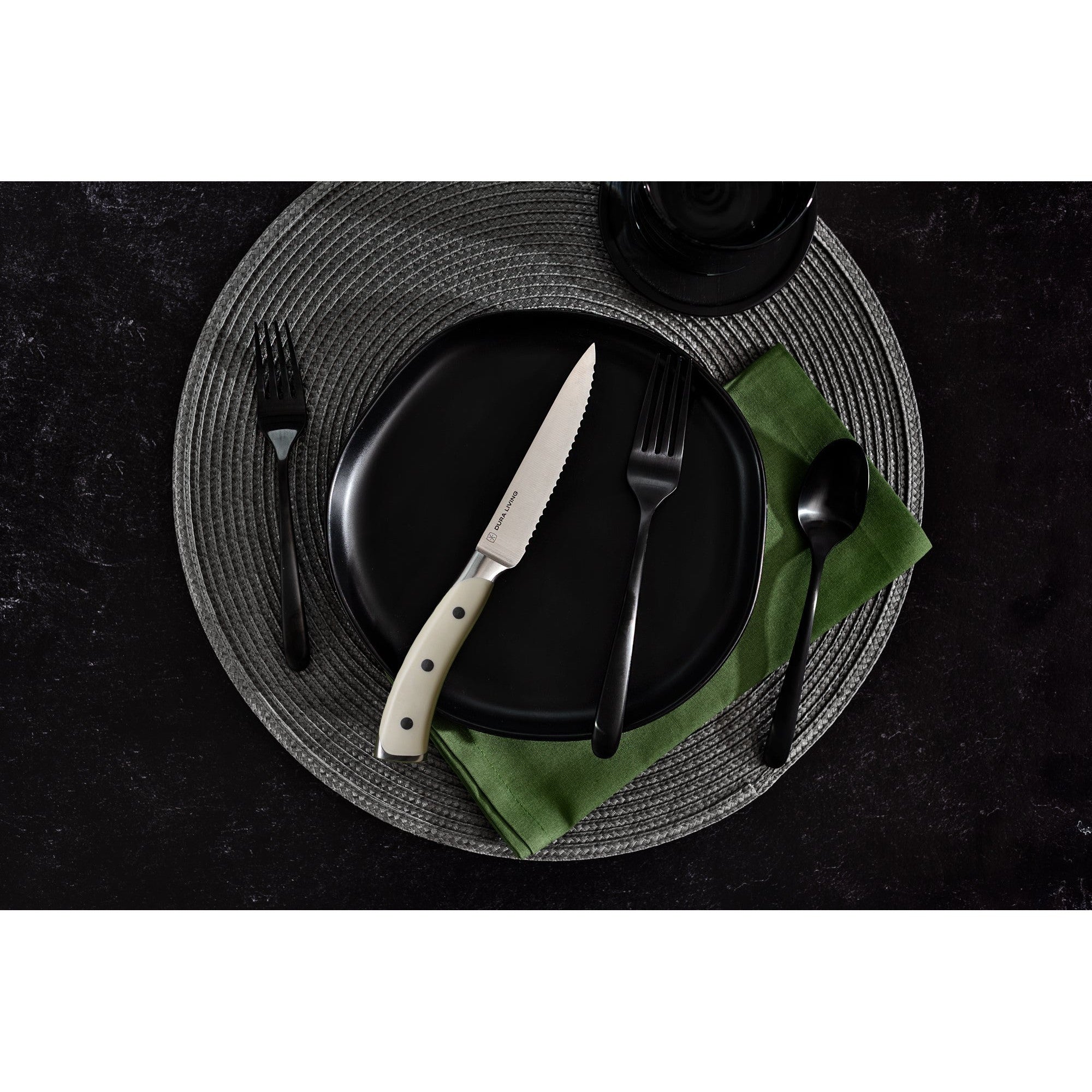 Elite Set of 4 Steak Knives - Cream