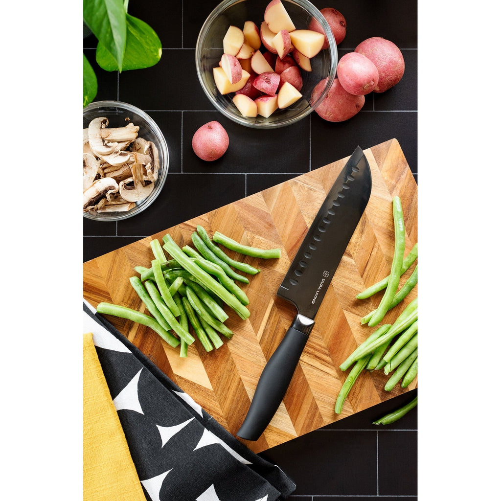 Titan 7 inch Santoku Knife - Black