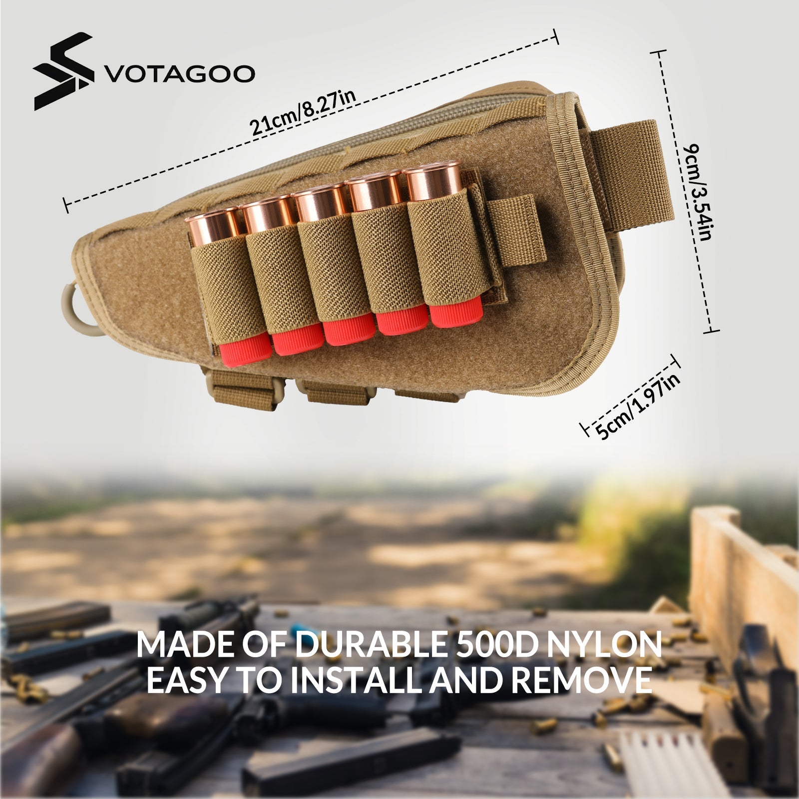 VOTAGOO® Tactical Gunstock Pouch