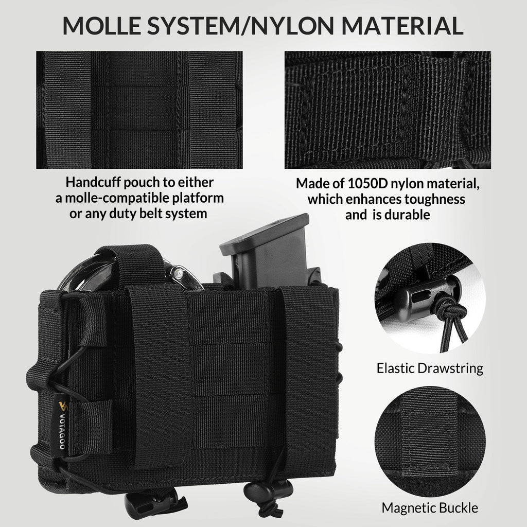 VOTAGOO® Combo Handcuff Mag Pouch