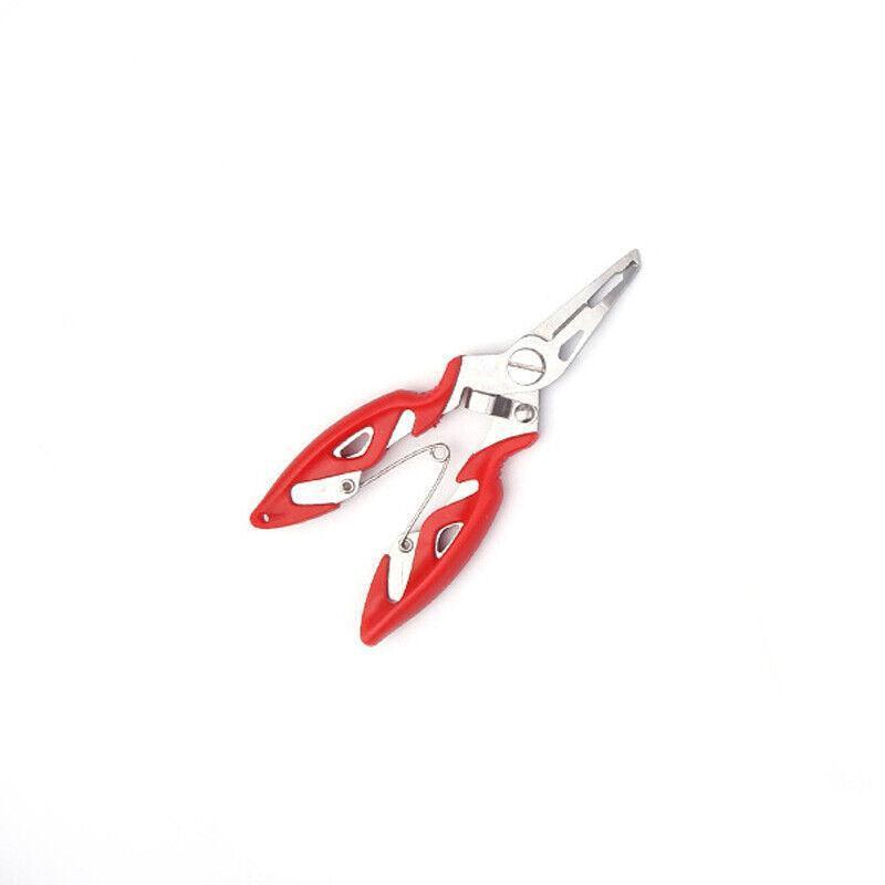 Multi Function Fishing Pliers Line Cutter Split Ring Tool with Grip Scissors Design