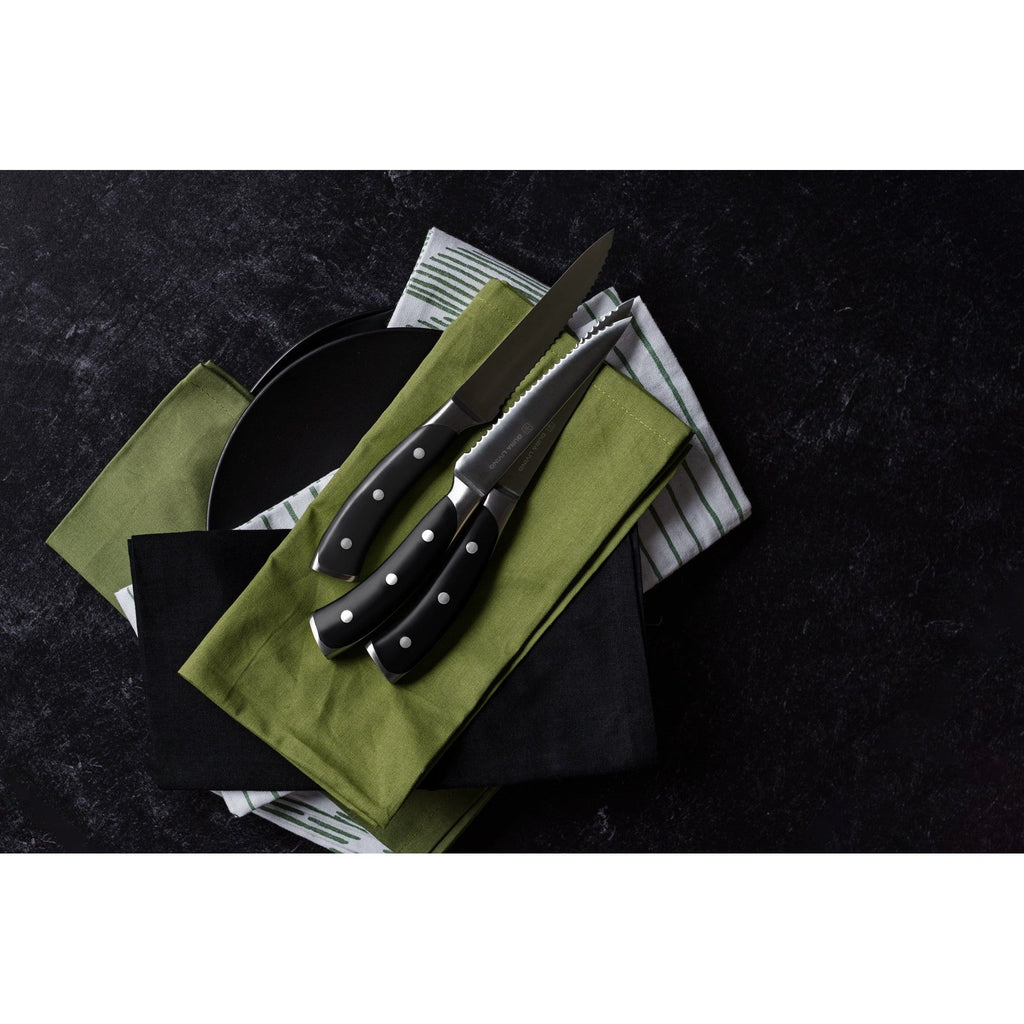 Elite Set of 4 Steak Knives - Black