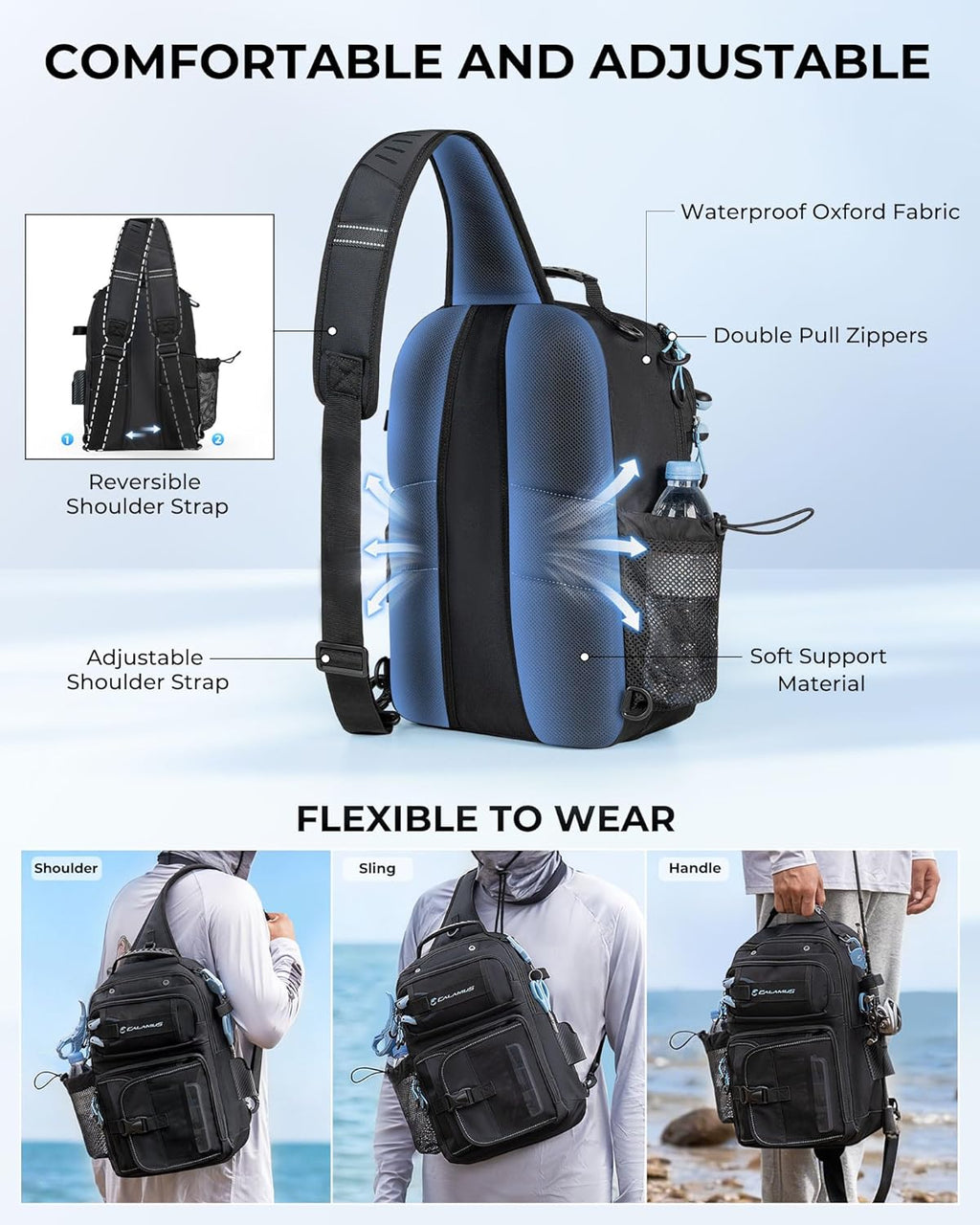 Calamus GearMaster Fishing Sling Tackle Bag & Tool Set