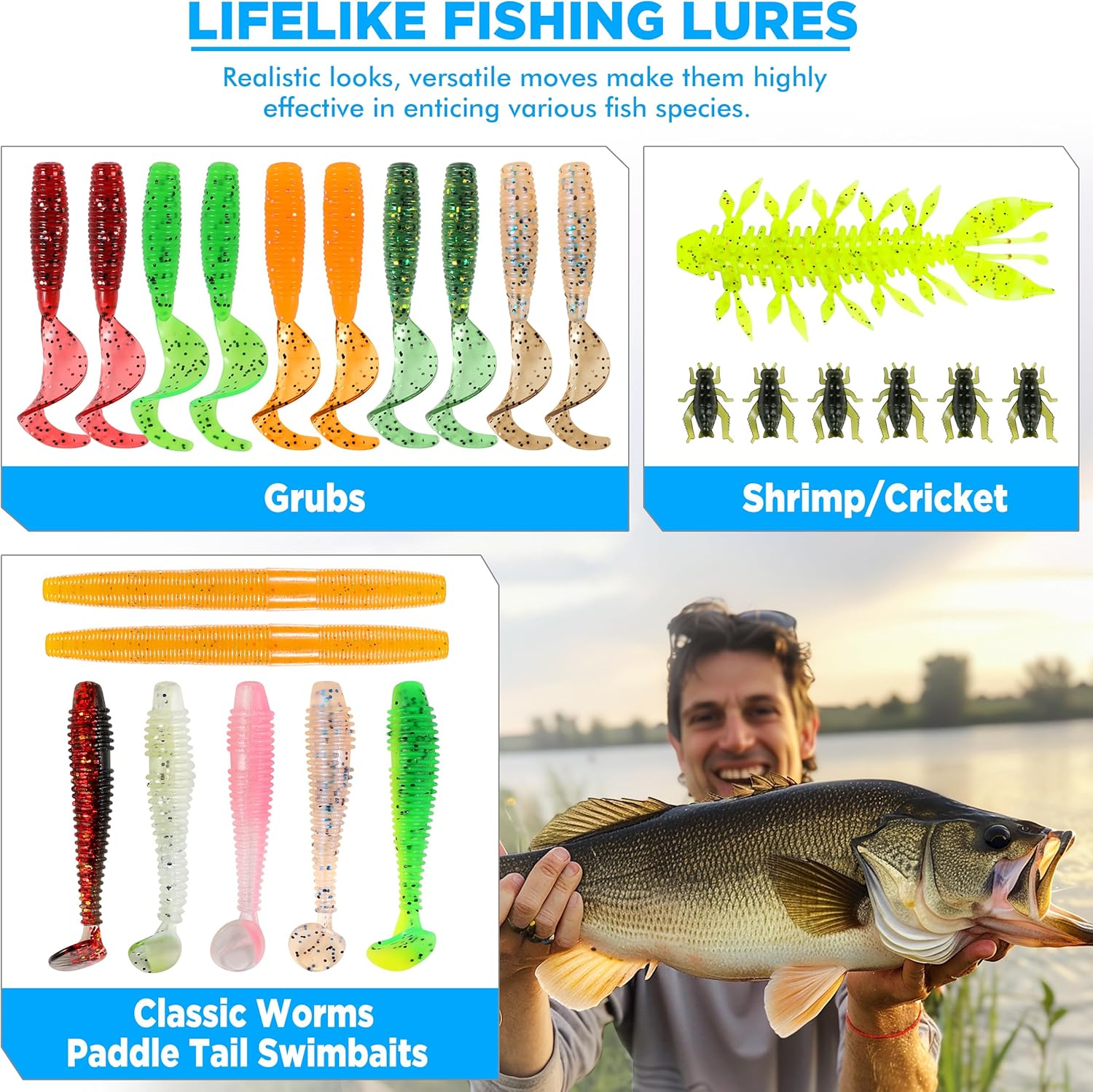 PLUSINNO's 137-Piece Fishing Lure Kit