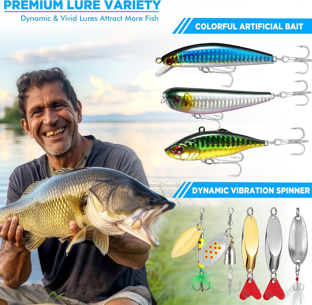 PLUSINNO's 137-Piece Fishing Lure Kit
