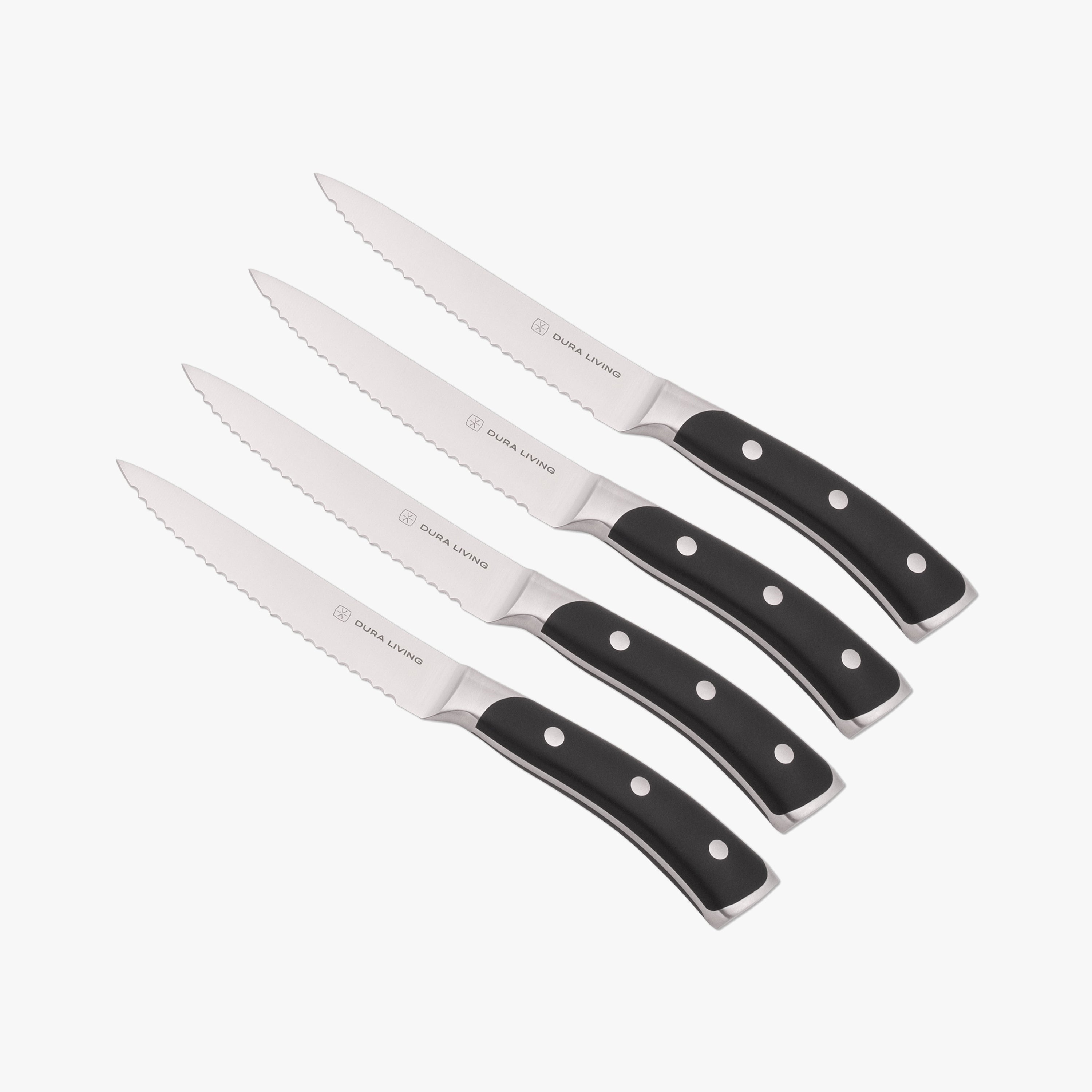 Elite Set of 4 Steak Knives - Black
