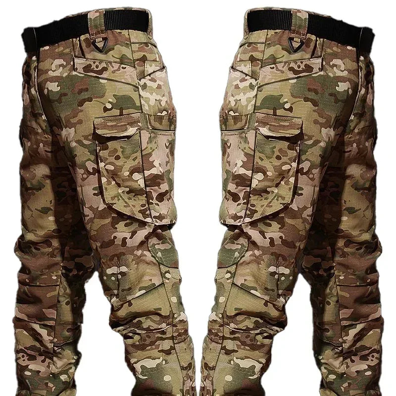 Outdoor Camo Suits Tactical Shirts Training Set Multi-pocket Work Wear Pants Men Clothing Hunting Clothes Wear-resisting