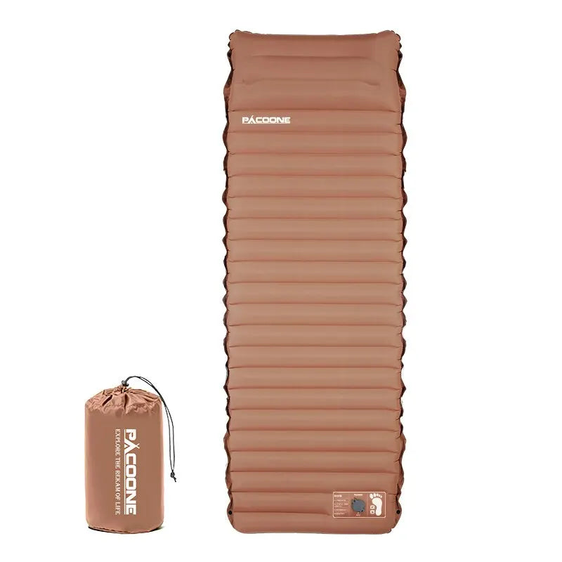10cm Self-Inflating Air Mattress Splicable Pad Brown