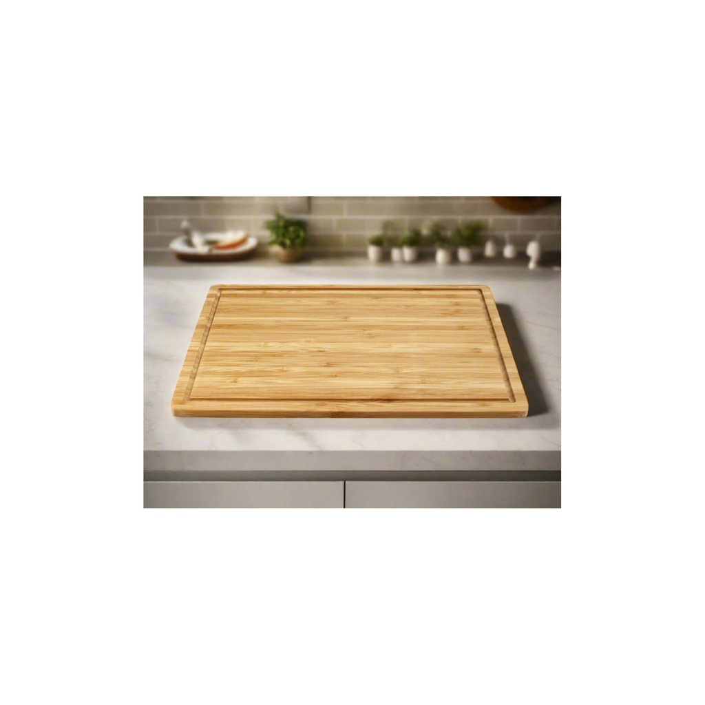 Bamboo Wood Cutting Board: Large – (17.75” x 11.8”) Durable, Eco-Friendly Chopping Board