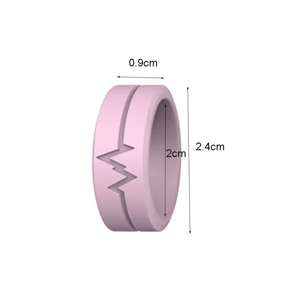 New Luminous Silicone Ring Women Men Glow In The Dark Round Finger Rings Fluorescent Flexible Party Jewelry Anniversary Gifts