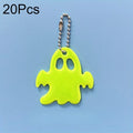 20Pcs  Double sided reflective keychain pendant, backpack hanging accessories, keychain