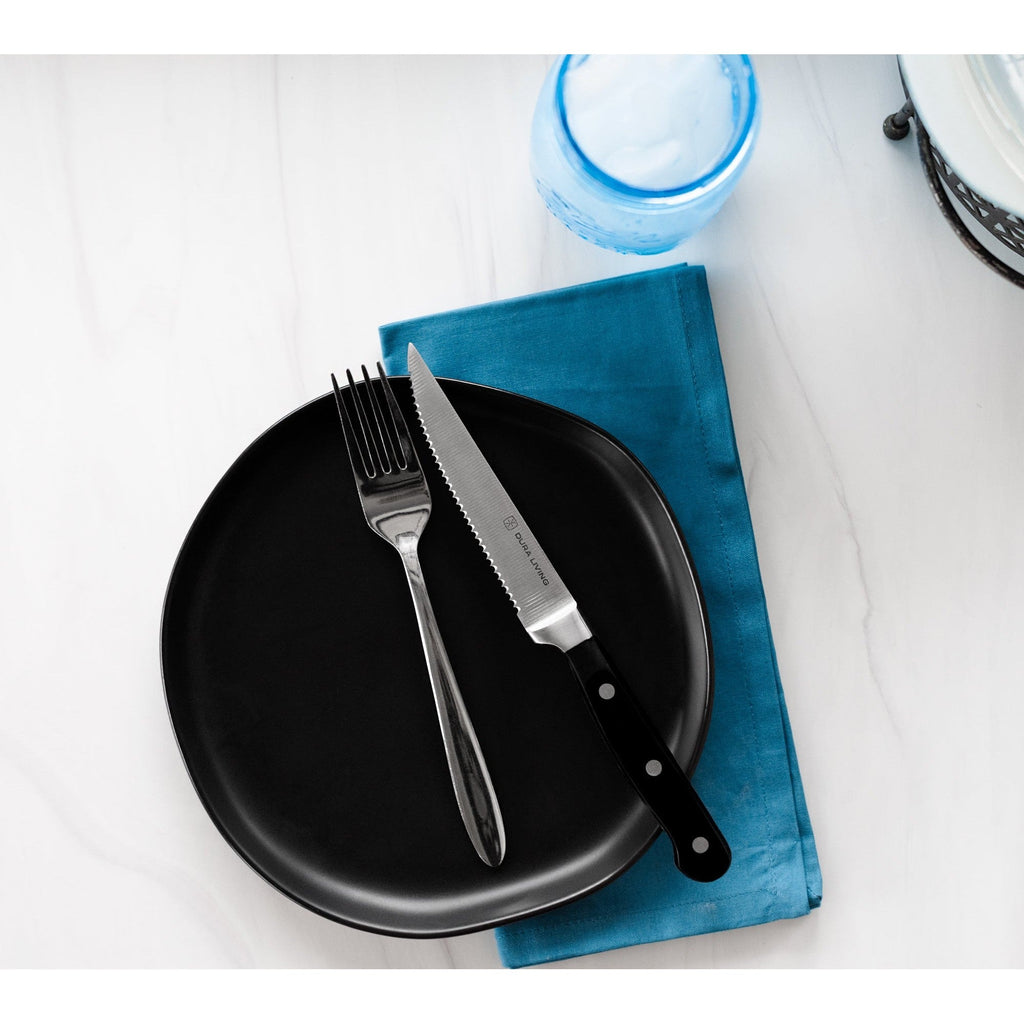 Superior Set of 4 Steak Knives - Black